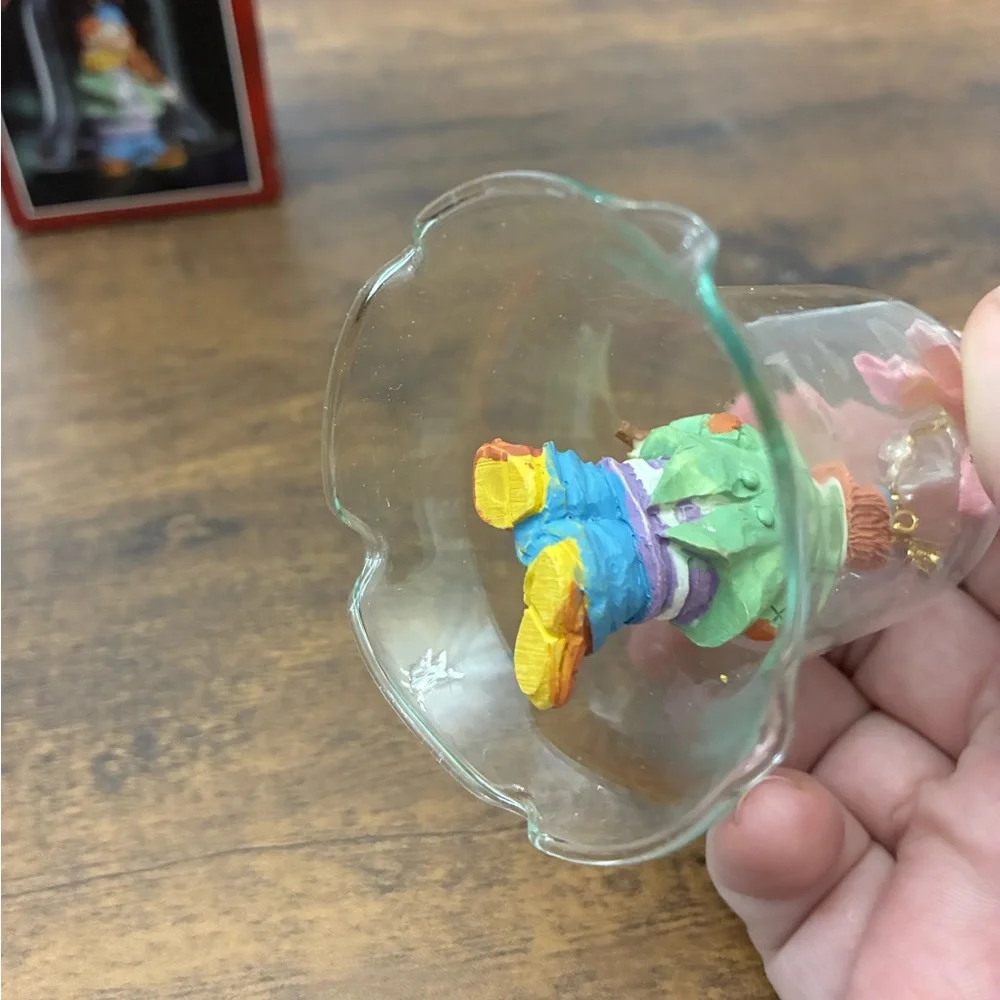 Vintage Clown Glass Ornament Bell